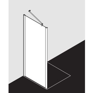 Porte de Douche Kermi Pega - Verre de Sécurité, Argent Brillant, 93x185cm - Publicité Porte de Douche Kermi Pega - Verre de Sécurité, Argent Brillant, 93x185cm - Publicité