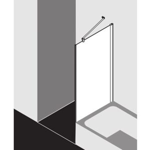 Paroi de Douche Kermi Pega - 80x160cm, Argent, Verre Trempé - Publicité Paroi de Douche Kermi Pega - 80x160cm, Argent, Verre Trempé - Publicité