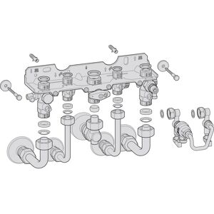 Bosch Modell 7738110568 Anschlussplatte für Gassysteme Bosch Modell 7738110568 Anschlussplatte für Gassysteme