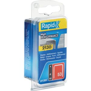 Rapid Staples - 8 mm Zinc Galvanized Steel for Textiles - 2000 pcs. Rapid Staples - 8 mm Zinc Galvanized Steel for Textiles - 2000 pcs.