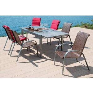 MERXX Côte d ́Azur Gartenmöbel-Set - 6 Sitze, Rechteckiger Tisch MERXX Côte d ́Azur Gartenmöbel-Set - 6 Sitze, Rechteckiger Tisch