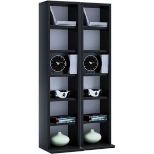 VCM Milano Utvidbart CD/DVD-Stativ - Svart VCM Milano Utvidbart CD/DVD-Stativ - Svart