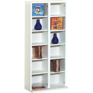 Scaffale espandibile VCM Milano per CD/DVD - Bianco Scaffale espandibile VCM Milano per CD/DVD - Bianco