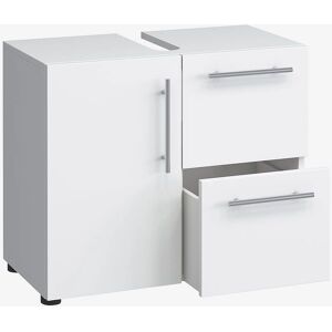 VCM Weißes Badezimmer-Schrankschrank - 61x32x51 cm VCM Weißes Badezimmer-Schrankschrank - 61x32x51 cm