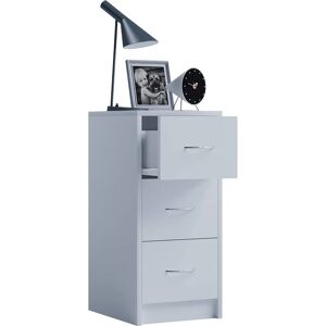 VCM Boxal Maxi Mesita de Noche - Almacenamiento Blanco VCM Boxal Maxi Mesita de Noche - Almacenamiento Blanco