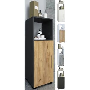 VCM Flandu Hochschrank Badezimmer - Mittelhoch, Offenes Fach, Große Tür VCM Flandu Hochschrank Badezimmer - Mittelhoch, Offenes Fach, Große Tür
