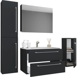VCM Badinos - Juego de muebles de baño - Negro VCM Badinos - Juego de muebles de baño - Negro