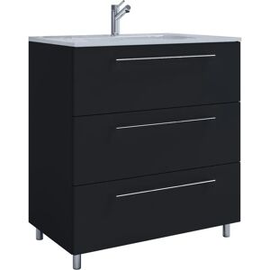 Conjunto de Muebles de Baño VCM - Schubo 914854, Negro, 80cm Conjunto de Muebles de Baño VCM - Schubo 914854, Negro, 80cm