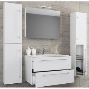 Set bagno VCM Badinos 5 pezzi con armadi e specchio Set bagno VCM Badinos 5 pezzi con armadi e specchio