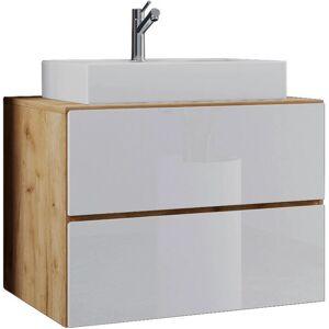 Conjunto de Muebles de Baño VCM Honig-eiche / Blanco - 2 Piezas Conjunto de Muebles de Baño VCM Honig-eiche / Blanco - 2 Piezas