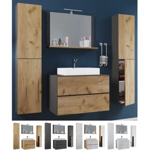 Conjunto de Muebles de Baño VCM Honig-Eiche / Blanco XL 915301 - Muebles de baño Conjunto de Muebles de Baño VCM Honig-Eiche / Blanco XL 915301 - Muebles de baño