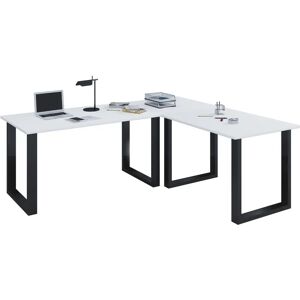Scrivania Ufficio VCM Lona - Bianco/Nero - 190x50 cm Scrivania Ufficio VCM Lona - Bianco/Nero - 190x50 cm