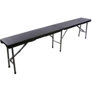 VCM Gartentisch - Klappbank Rattan-Optik 180cm Schwarz - Gartenmöbel VCM Gartentisch - Klappbank Rattan-Optik 180cm Schwarz - Gartenmöbel