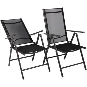 Juego de 2 Sillas de Jardín VCM - Plegables de Aluminio Juego de 2 Sillas de Jardín VCM - Plegables de Aluminio