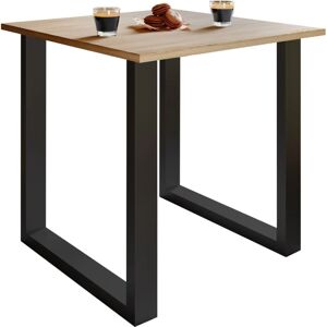 Mesa de comedor VCM Xona U - Roble Sonoma, Base U Negra Mesa de comedor VCM Xona U - Roble Sonoma, Base U Negra
