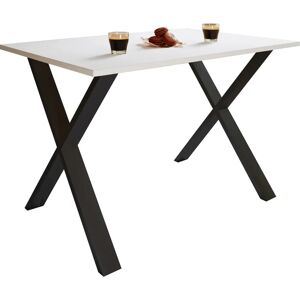 Mesa rectangular negra/blanca de VCM - 110x50x76 cm Mesa rectangular negra/blanca de VCM - 110x50x76 cm