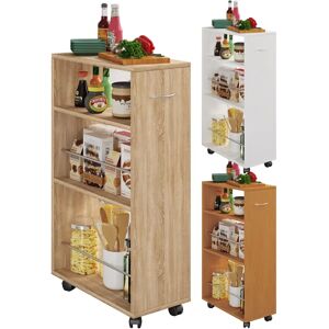 VCM Kjøkkenvogn - 3 Rom, Beige, 85x25x50cm - Kjøkkenvogn VCM Kjøkkenvogn - 3 Rom, Beige, 85x25x50cm - Kjøkkenvogn