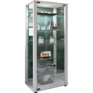 Kavisa L Vitrine - Sikkerhetsglass, Treramme, Justerbare Hyller Kavisa L Vitrine - Sikkerhetsglass, Treramme, Justerbare Hyller