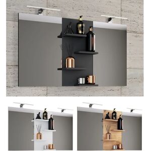 VCM Badspiegel med hyller - Honig-Eiche - 59x112cm VCM Badspiegel med hyller - Honig-Eiche - 59x112cm