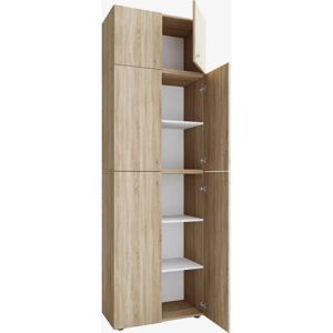 VCM Lona Garderobeskap - 6 Dører, Moderne Design, Brun VCM Lona Garderobeskap - 6 Dører, Moderne Design, Brun
