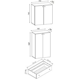 VCM Lona XXL Garderobe - Moderne skandinavisk design VCM Lona XXL Garderobe - Moderne skandinavisk design