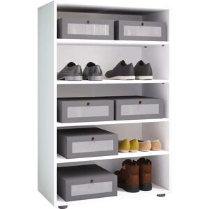 VCM Lona XL Skoskap - 5 Rom - Hvit VCM Lona XL Skoskap - 5 Rom - Hvit