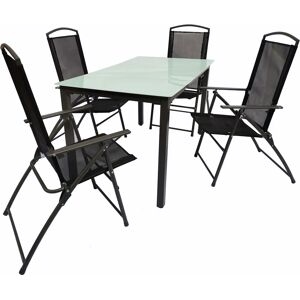 VCM Conjunto de Muebles de Jardín - Sillas Plegables de Respaldo Alto VCM Conjunto de Muebles de Jardín - Sillas Plegables de Respaldo Alto
