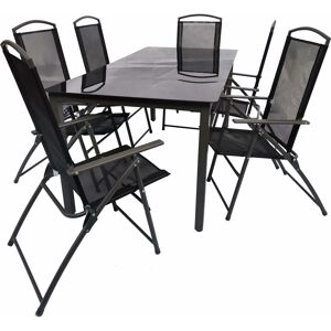 Conjunto de Muebles de Jardín VCM 7 Piezas - Mesa y Sillas Conjunto de Muebles de Jardín VCM 7 Piezas - Mesa y Sillas