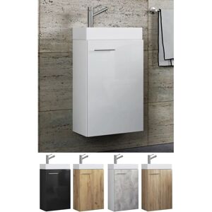 Conjunto de baño VCM Slito - Lavabo y mueble para WC de invitados Conjunto de baño VCM Slito - Lavabo y mueble para WC de invitados