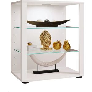 VCM Glasskap - Hvit - Justerbare hyller - 60x52x35 cm - Vitrine VCM Glasskap - Hvit - Justerbare hyller - 60x52x35 cm - Vitrine