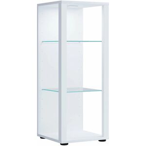 VCM Glasol M Weiße Vitrine mit Verstellbaren Glashaltern VCM Glasol M Weiße Vitrine mit Verstellbaren Glashaltern