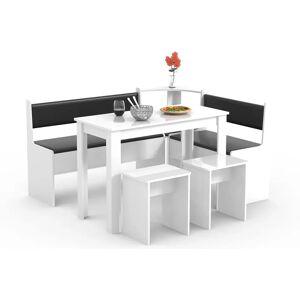 VCM Esalmaxi Platzsparendes Esstischset mit Tisch, Bänke & Hockern VCM Esalmaxi Platzsparendes Esstischset mit Tisch, Bänke & Hockern