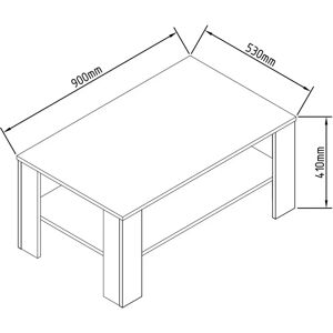 Mesa de café VCM Rolas - Diseño minimalista contemporáneo con listones de madera Mesa de café VCM Rolas - Diseño minimalista contemporáneo con listones de madera