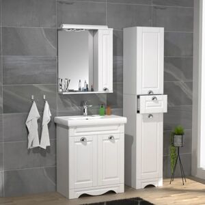 VCM 4-tlg. Badezimmer Set - Landhausstil - 60cm VCM 4-tlg. Badezimmer Set - Landhausstil - 60cm