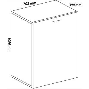 ebuy24 - LonaXL5DT - Hvid - 2 døre - Skoskab ebuy24 - LonaXL5DT - Hvid - 2 døre - Skoskab