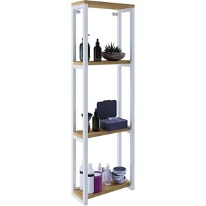 Gabinete de baño VCM Bitila M Blanco/Honig Roble - 112x35x15 cm Gabinete de baño VCM Bitila M Blanco/Honig Roble - 112x35x15 cm