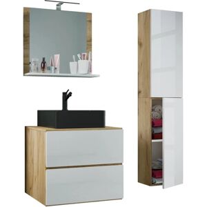Set de Muebles de Baño VCM - 60cm, Miel Roble, 4 Piezas Set de Muebles de Baño VCM - 60cm, Miel Roble, 4 Piezas
