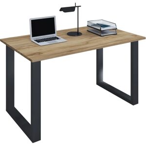 Bureau VCM my office Lona - Rectangulaire, Chêne Miel, Pied en U Noir, 140x80 cm - Publicité Bureau VCM my office Lona - Rectangulaire, Chêne Miel, Pied en U Noir, 140x80 cm - Publicité