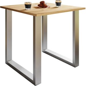 Ebuy24 XonaU Table à manger chêne - 80x50, Argent - Table - Publicité Ebuy24 XonaU Table à manger chêne - 80x50, Argent - Table - Publicité