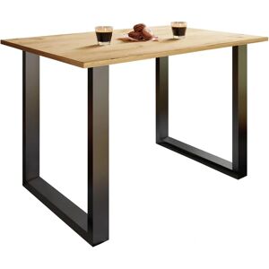 Ebuy24 Mesa de comedor negra XonaU 140x80cm - Mesa Ebuy24 Mesa de comedor negra XonaU 140x80cm - Mesa