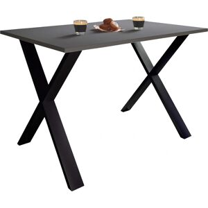 ebuy24 XonaX mesa de comedor - antracita, negra - 110x50 cm ebuy24 XonaX mesa de comedor - antracita, negra - 110x50 cm