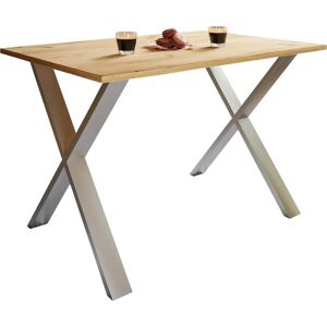 Mesa de comedor XonaX de Ebuy24 - 110x80 - Plata Mesa de comedor XonaX de Ebuy24 - 110x80 - Plata