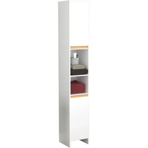 Gabinete de baño VCM Malira - 30x30x189cm - Blanco, Miel, Roble Gabinete de baño VCM Malira - 30x30x189cm - Blanco, Miel, Roble