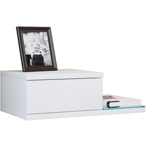 Estante de pared Konsila VCM Blanco - Estante / Mesita de noche Estante de pared Konsila VCM Blanco - Estante / Mesita de noche