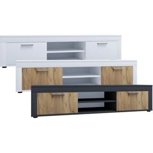 Mueble TV VCM Usilo XL - 2 Puertas, 2 Estantes, Blanco Mueble TV VCM Usilo XL - 2 Puertas, 2 Estantes, Blanco