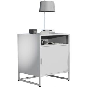 Mesita de Noche VCM Flokas - Mesa de Metal Estilo Industrial - 55x45x40cm Mesita de Noche VCM Flokas - Mesa de Metal Estilo Industrial - 55x45x40cm
