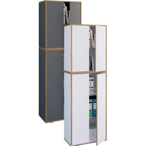 Archivo VCM Salia - Gris y Roble Miel - 4 Estantes - 60cm Ancho Archivo VCM Salia - Gris y Roble Miel - 4 Estantes - 60cm Ancho
