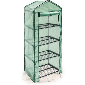 Relaxdays Mini Greenhouse Balcony 4 Shelves - Garden Accessory Relaxdays Mini Greenhouse Balcony 4 Shelves - Garden Accessory