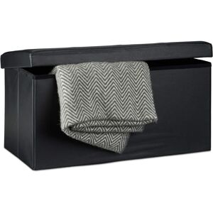 Relaxdays Storage Bench - Foldable Synthetic Leather - 38x76x38 cm Relaxdays Storage Bench - Foldable Synthetic Leather - 38x76x38 cm