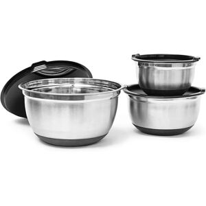 Relaxdays Stainless Steel Kitchen Bowls Set with Lids - Kitchen Type Relaxdays Stainless Steel Kitchen Bowls Set with Lids - Kitchen Type